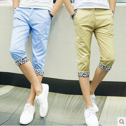 T Aliexpress summer 2016 new European and American style thin section men slim leisure 7 minutes of pants china cheap wholesale