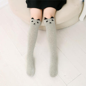 Cartoon Cute Children Socks Print Animal Cotton Baby Kids Socks Knee High Long Fox Socks For Toddler Girl Clothing Accessories