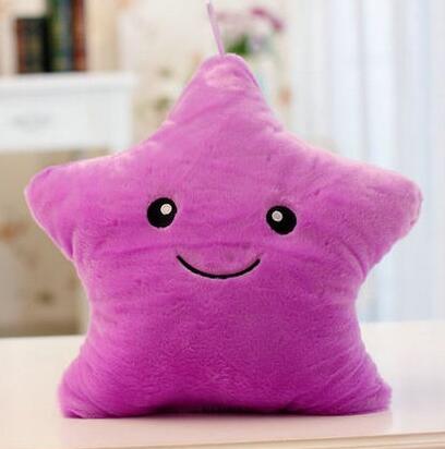 Luminous pillow Christmas Toys, Led Light Pillow,plush Pillow, Hot Colorful Stars,kids Toys, Birthday Gift YYT214