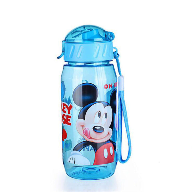 HOT SALE Disne Minnie/Mickey Mouse Kids Drinking Bottle Folding Straw School Childrens Cup Sipper Bottle Feeding Children Gift