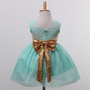 Kids Baby Girl Dresses Clothing Tops Bow Party Cute Sleeveless Ball Gown Bowknot Dress Clothes Girls New Outfit 2017