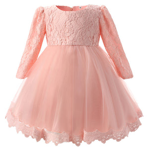 Winter Baby Girl Christening Gown Infant Princess Dress 1st Birthday Outfits Children Kids Party Wear Dress Girl Formal Vestido