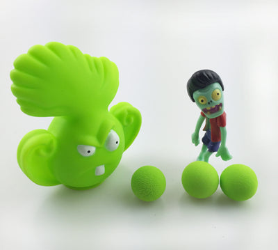 2017 PVZ Plants vs Zombies Peashooter PVC Action Figure Model Toy Gifts Toys For Children High Quality Brinquedos, In OPP Bag