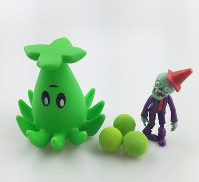 2017 PVZ Plants vs Zombies Peashooter PVC Action Figure Model Toy Gifts Toys For Children High Quality Brinquedos, In OPP Bag