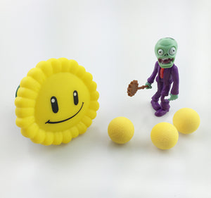 2017 PVZ Plants vs Zombies Peashooter PVC Action Figure Model Toy Gifts Toys For Children High Quality Brinquedos, In OPP Bag