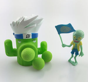 2017 PVZ Plants vs Zombies Peashooter PVC Action Figure Model Toy Gifts Toys For Children High Quality Brinquedos, In OPP Bag