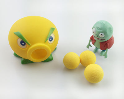 2017 PVZ Plants vs Zombies Peashooter PVC Action Figure Model Toy Gifts Toys For Children High Quality Brinquedos, In OPP Bag