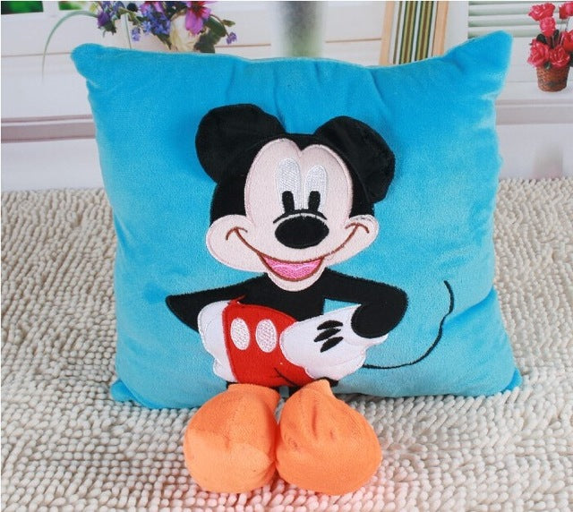 3D Mickey Mouse and Minnie Mouse Plush Pillow Toys Kawaii Mickey and Minnie Plush Doll Toys Children Kids Toys Christmas Gift