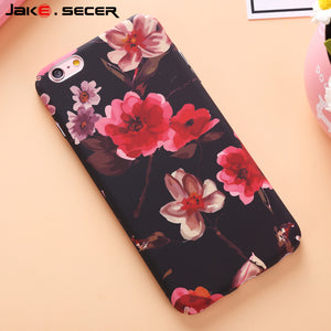 Jake.Secer For Apple iphone 6 Case S Cover Phone Protective Pretty Flower for Girls Cases for iPhone 6 s 6s 7 Plus Accessories