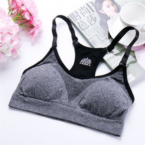 Fitness Sport Bra Women Sports Bra Running Gym Sujetador Push Up Bra Athletic Vest Yoga Top Padded Brassiere Soutien Gorge Sport