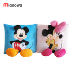 3D Mickey Mouse and Minnie Mouse Plush Pillow Toys Kawaii Mickey and Minnie Plush Doll Toys Children Kids Toys Christmas Gift