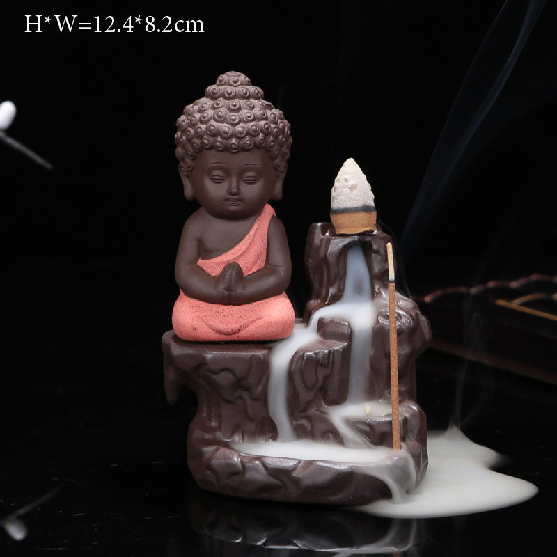 Buddha Cone Smoke Backflow Incense Burner