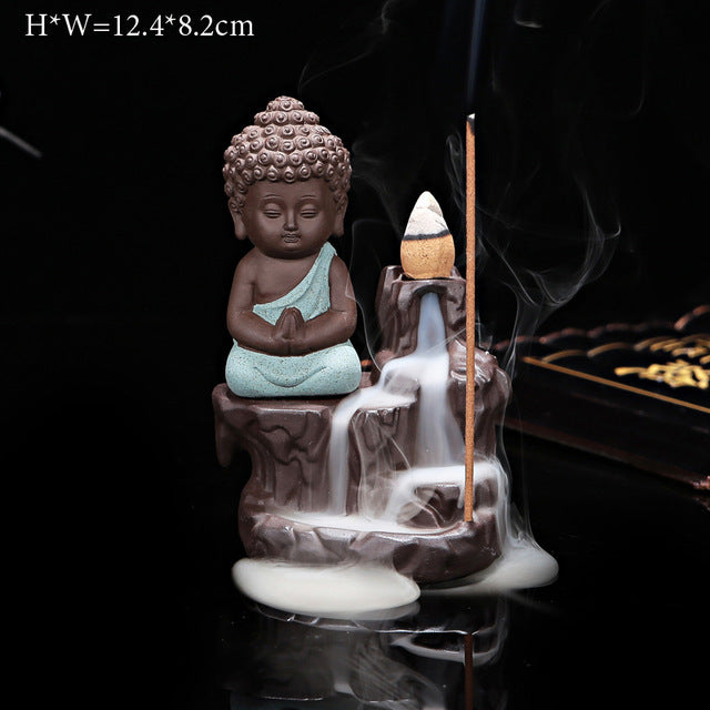 Buddha Cone Smoke Backflow Incense Burner