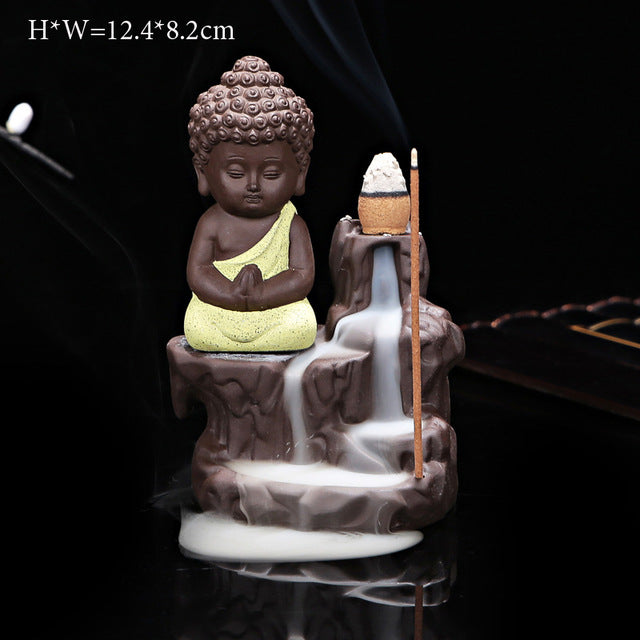 Buddha Cone Smoke Backflow Incense Burner