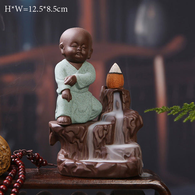 Buddha Cone Smoke Backflow Incense Burner