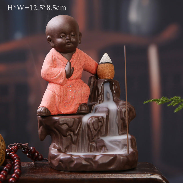 Buddha Cone Smoke Backflow Incense Burner