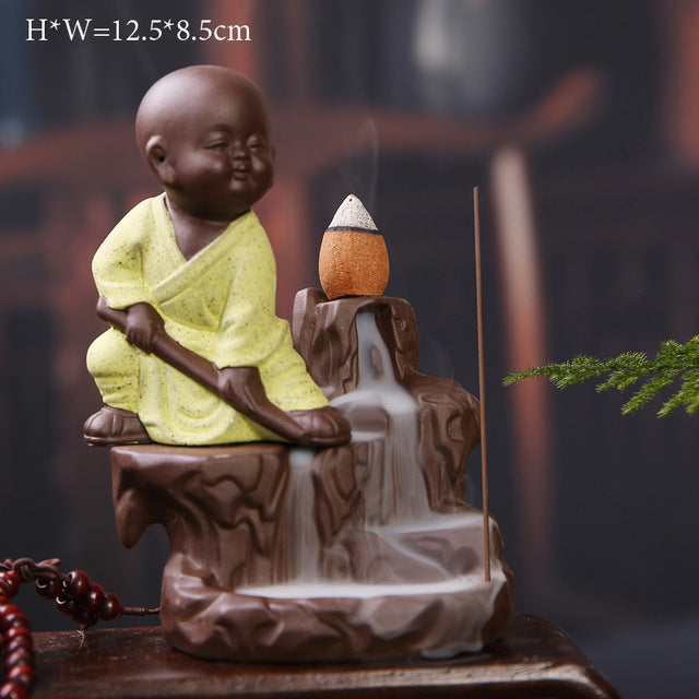 Buddha Cone Smoke Backflow Incense Burner