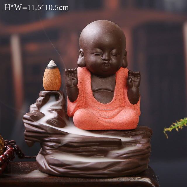 Buddha Cone Smoke Backflow Incense Burner