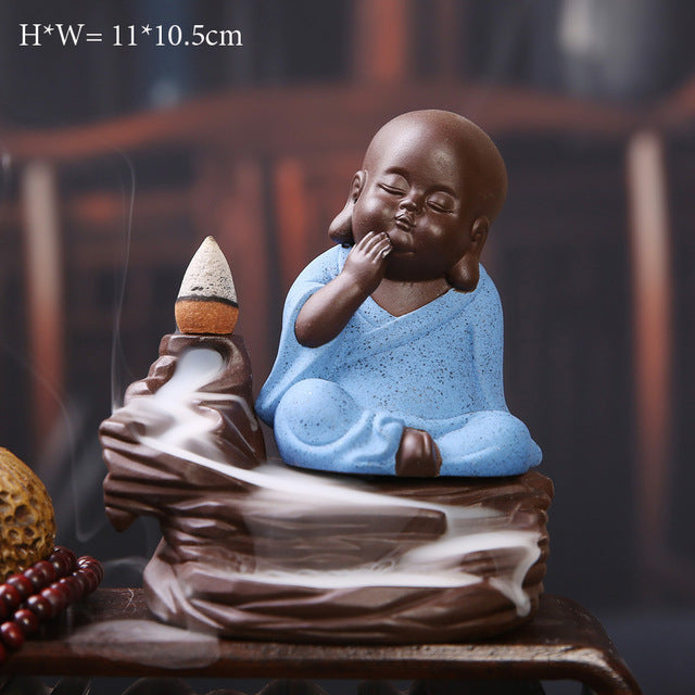 Buddha Cone Smoke Backflow Incense Burner