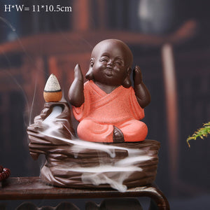 Buddha Cone Smoke Backflow Incense Burner