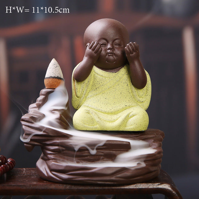 Buddha Cone Smoke Backflow Incense Burner