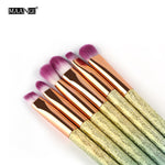 6Pcs Eye Shadow Makeup Brushes Set Eyeliner Eyelid Eyebrow Eyeshadow Lip Make Up Brush Colorful Handle Cosmetics Beauty Tool Pro