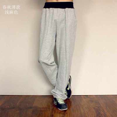 TG6386 Cheap wholesale 2016 new Men loose thick paragraph add hair straight guard pants knitting leisure trousers