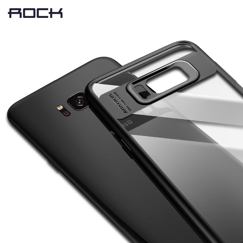 For Samsung Galaxy S8 Case, ROCK Full Protective Slim TPU & Acrylic Transparent Back Cover Case for Samsung Galaxy S8 plus Case