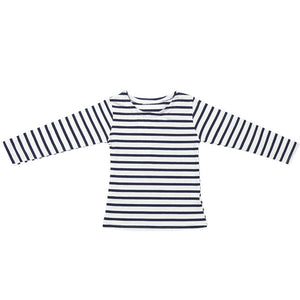 New 2017 Summer Kids Girls T-shirt Long Sleeve Striped Cotton T-shirt Girl Children Fashion Tops Kids Baby Clothes for 2-7Y