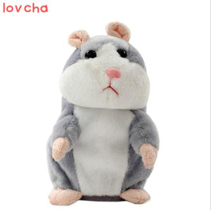 1 pcs 15CM  Lovely Talking Hamster Plush Toy Cute Speak Talking Sound Record Hamster Talking Toys for Children sale