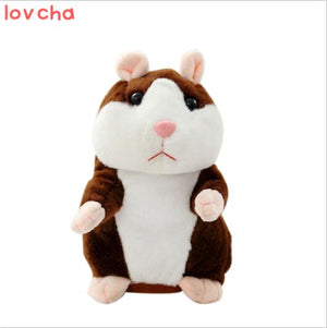 1 pcs 15CM  Lovely Talking Hamster Plush Toy Cute Speak Talking Sound Record Hamster Talking Toys for Children sale