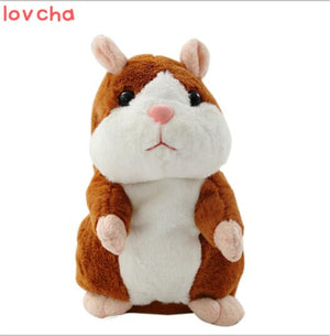 1 pcs 15CM  Lovely Talking Hamster Plush Toy Cute Speak Talking Sound Record Hamster Talking Toys for Children sale