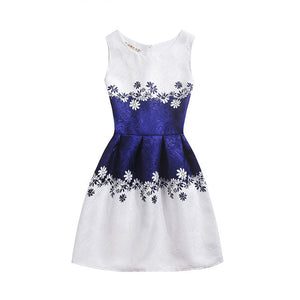 Summer Girls Dress Butterfly Floral Print Princess Dresses for Baby Girls Designer Formal Party Elsa Dress Kids Clothes Vestido