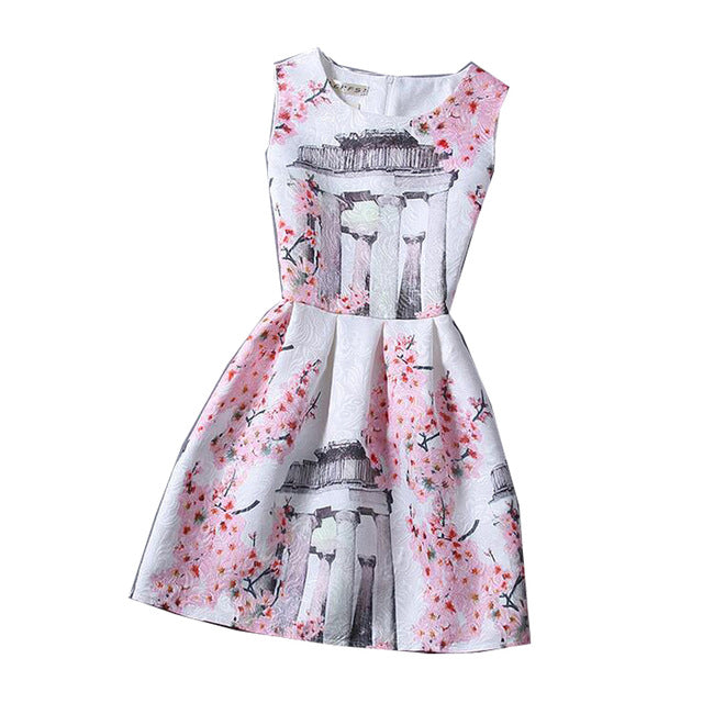 Summer Girls Dress Butterfly Floral Print Princess Dresses for Baby Girls Designer Formal Party Elsa Dress Kids Clothes Vestido