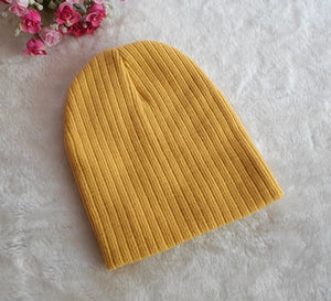 DreamShining Baby Hat Kids Newborn Knitted Cap Crochet Solid Children Beanies Boys Girls Hats Headwear Toddler Caps Accessories