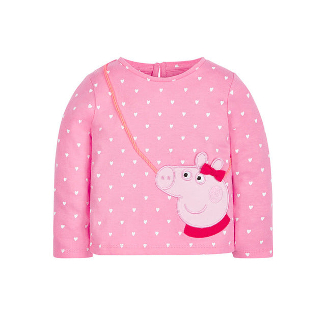 Jumpingbaby 2017 Kids Clothes Children Girls Camiseta Santa T-shirts Baby Kitty Clothes Toddler Girl T-shirt Roupas Christmas