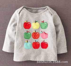 Jumpingbaby 2017 Kids Clothes Children Girls Camiseta Santa T-shirts Baby Kitty Clothes Toddler Girl T-shirt Roupas Christmas