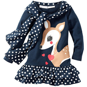 Jumpingbaby 2017 Kids Clothes Children Girls Camiseta Santa T-shirts Baby Kitty Clothes Toddler Girl T-shirt Roupas Christmas