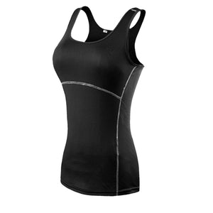 Yuerlian Sexy Fitness Tight Sport Yoga Shirt Dry Fit Sleeveless Sportswear Blouses Running Vest Workout Crop Top Female T-shirt