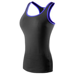 Yuerlian Sexy Fitness Tight Sport Yoga Shirt Dry Fit Sleeveless Sportswear Blouses Running Vest Workout Crop Top Female T-shirt