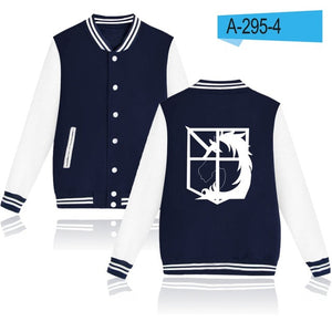 BTS Attack On Titans Baseball Jacket Hoodies And Sweatshirt For Couples Funny Anime Capless Hoodies Men Cartoon Jacket Clothes