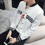 new 2017 men printed letters fall adolescent leisure trend jackets