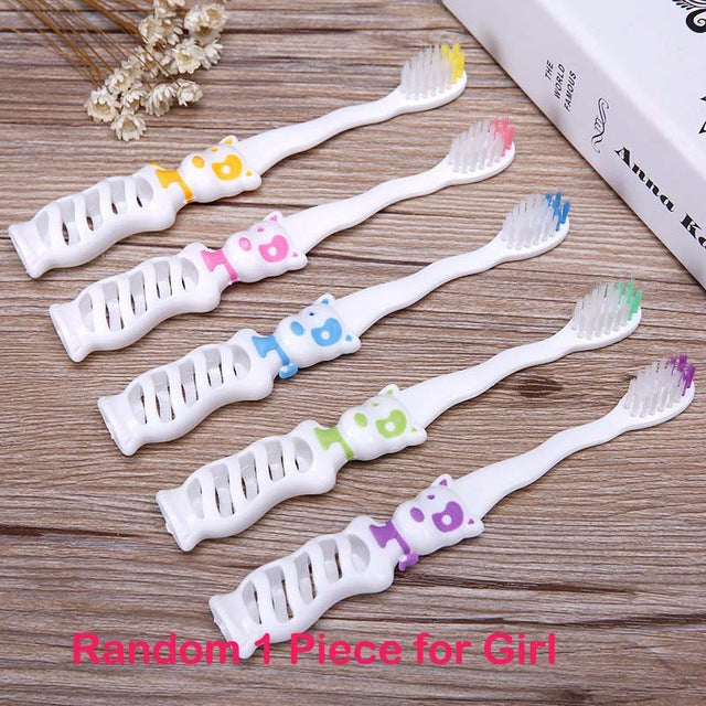 2Pcs Children Cute Cartoon Ironman Toothbrush Teeth Protective Toothbrushes Baby Dental Care Deciduous ToothBrush