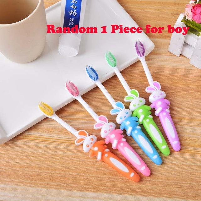 2Pcs Children Cute Cartoon Ironman Toothbrush Teeth Protective Toothbrushes Baby Dental Care Deciduous ToothBrush