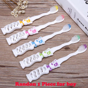 2Pcs Children Cute Cartoon Ironman Toothbrush Teeth Protective Toothbrushes Baby Dental Care Deciduous ToothBrush