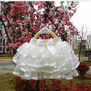 Girls tutu skirts baby ballerina skirt childrens chiffon fluffy pettiskirts kids Hallowmas casual candy color skirt