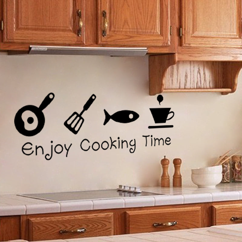 New Design Creative DIY Wall Stickers Kitchen Decal Home Decor Restaurant Decoration 3D Wallpaper Wall Art ZY8300