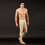 Men See Through Jeans Mesh Low Rise Long johns Thermal Pants Underwear Trousers Buttons